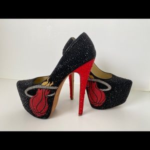 Herstar heeled platforms Miami Heat style 🏝